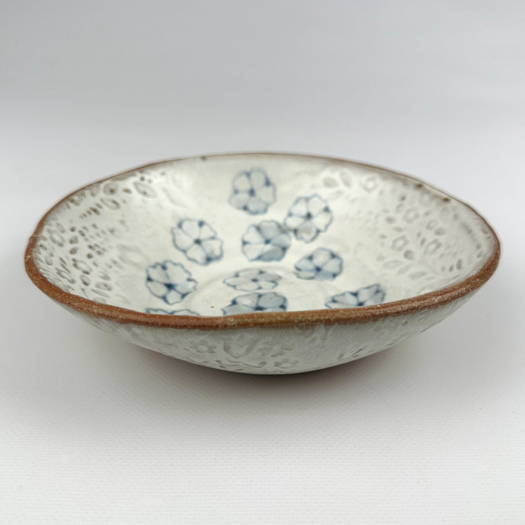 Shallow Bowl, Scattered Flowers