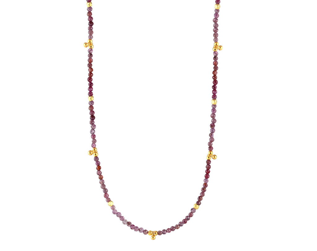 Ruby Necklace With Charms