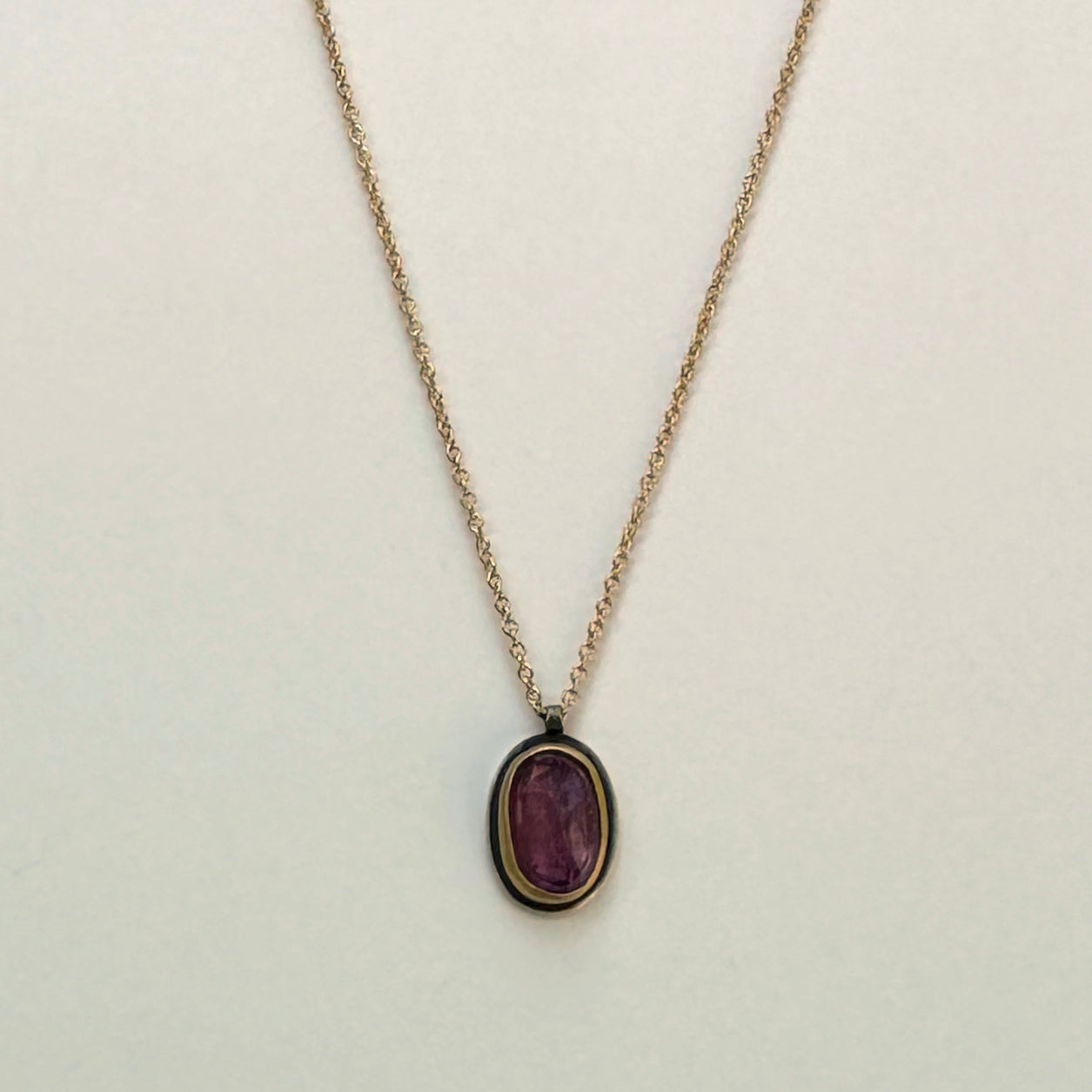Rosecut Pink Sapphire Necklace