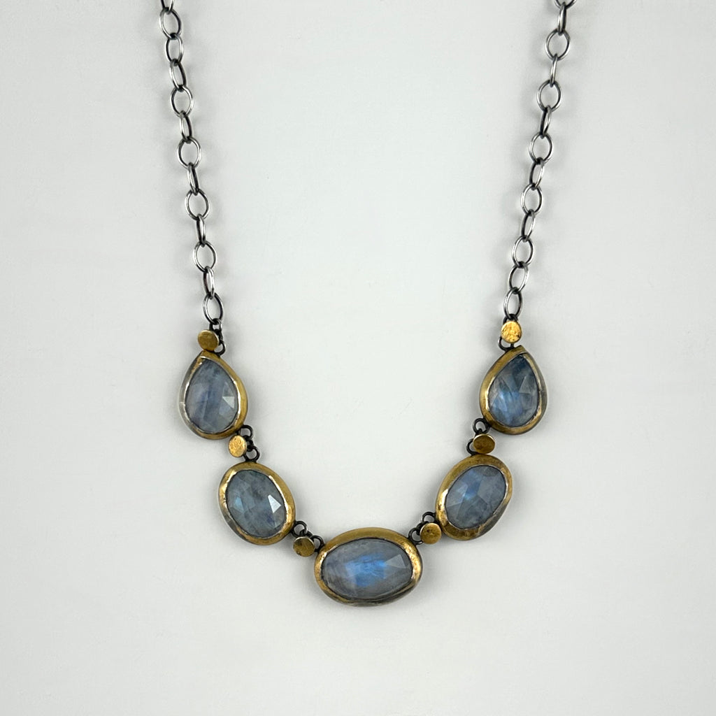 Five Piece Moonstone Necklace