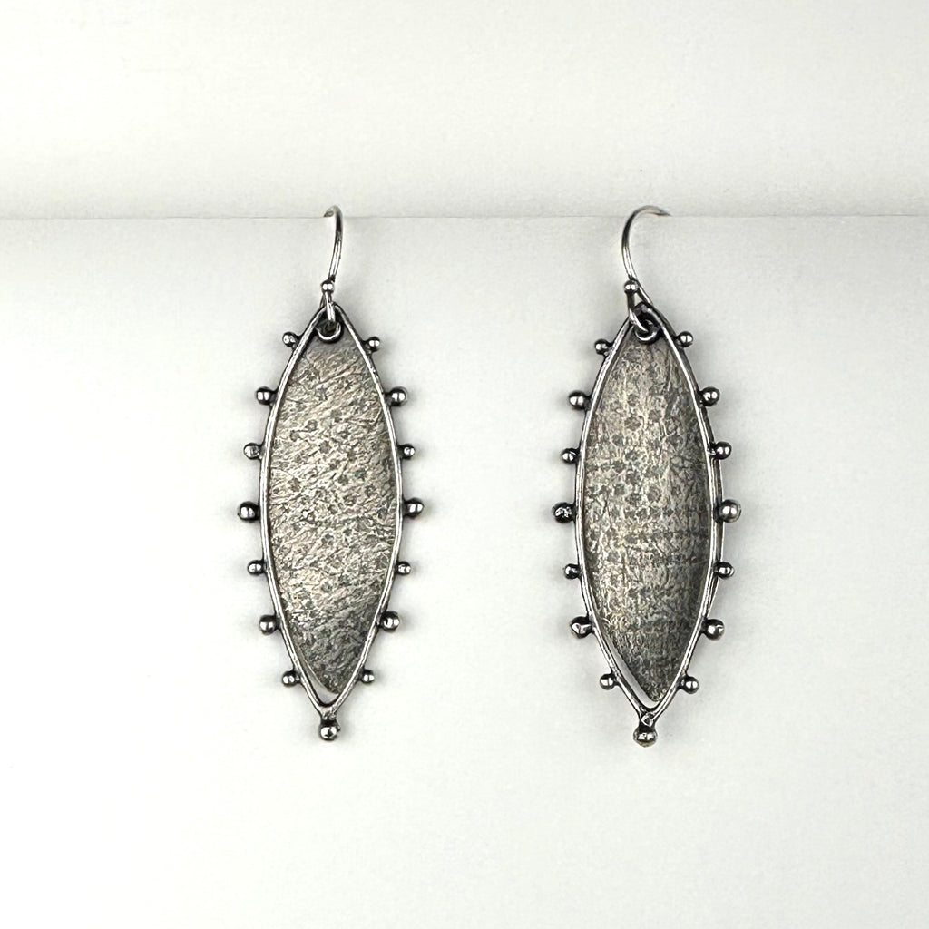 Split Leaves Sterling Silver Earrings