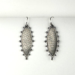 Split Leaves Sterling Silver Earrings
