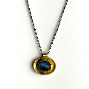 18K Vermeil/Labradorite Necklace