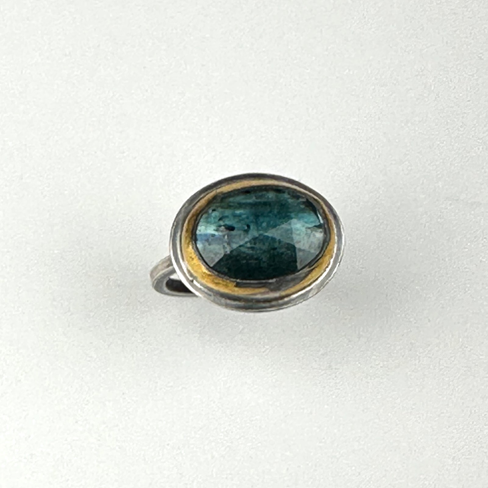 Small Green Kyanite Ring