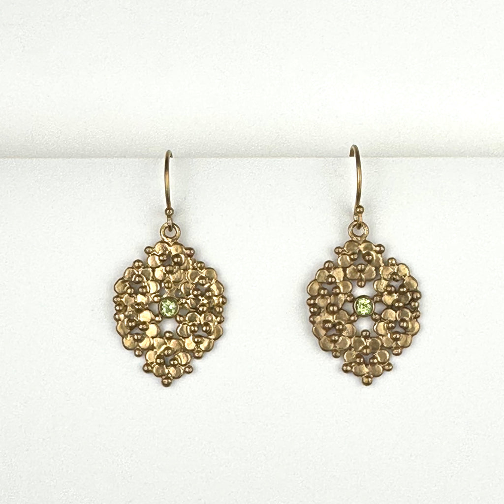 Mosaic Vermeil Earrings With Peridot