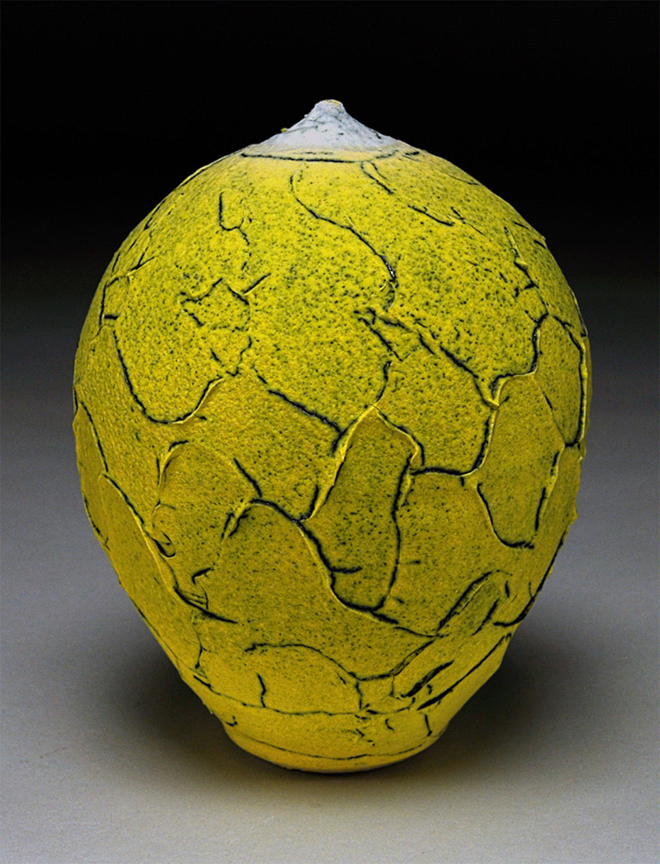 Yellow Facet Vase