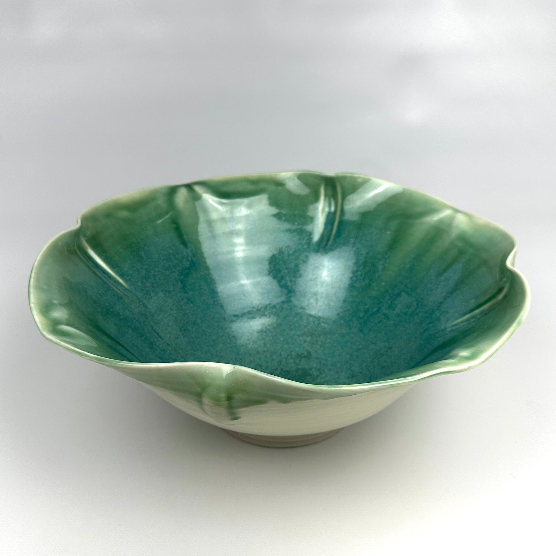Turquoise Flared Bowl