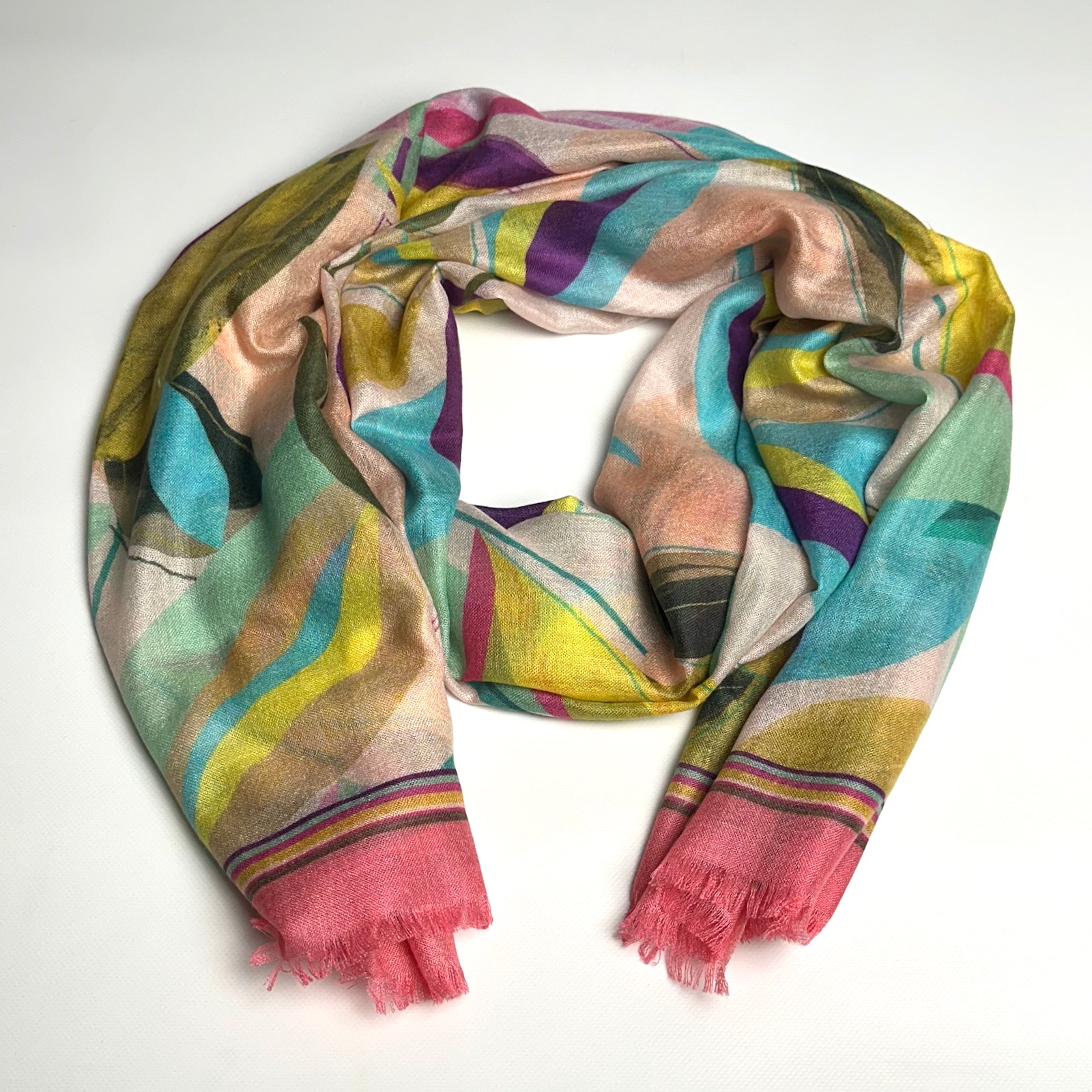 Flirty Leaves Scarf, Multi