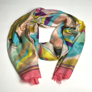 Flirty Leaves Scarf, Multi