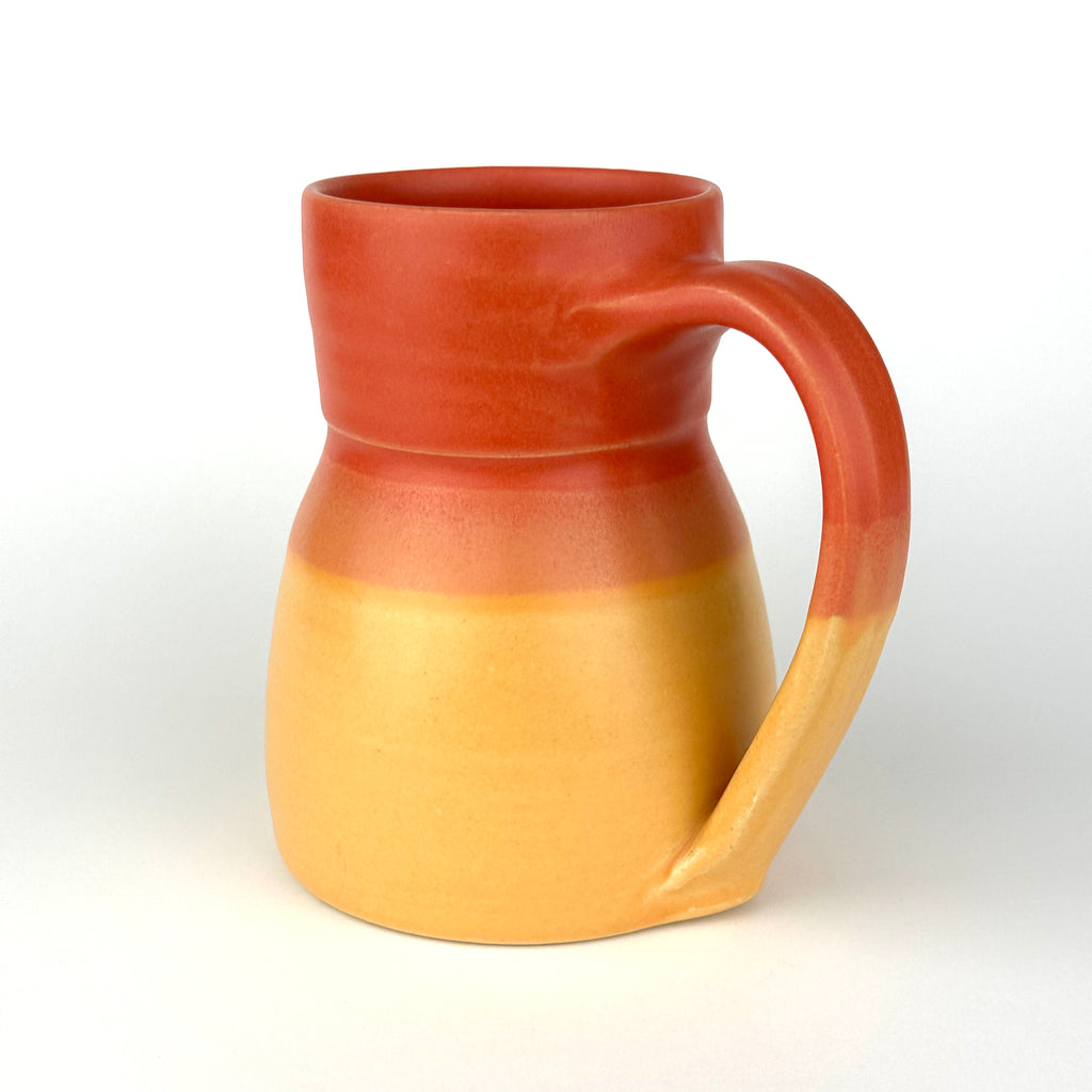 Tall Mug With Wide Base Orange/Yellow