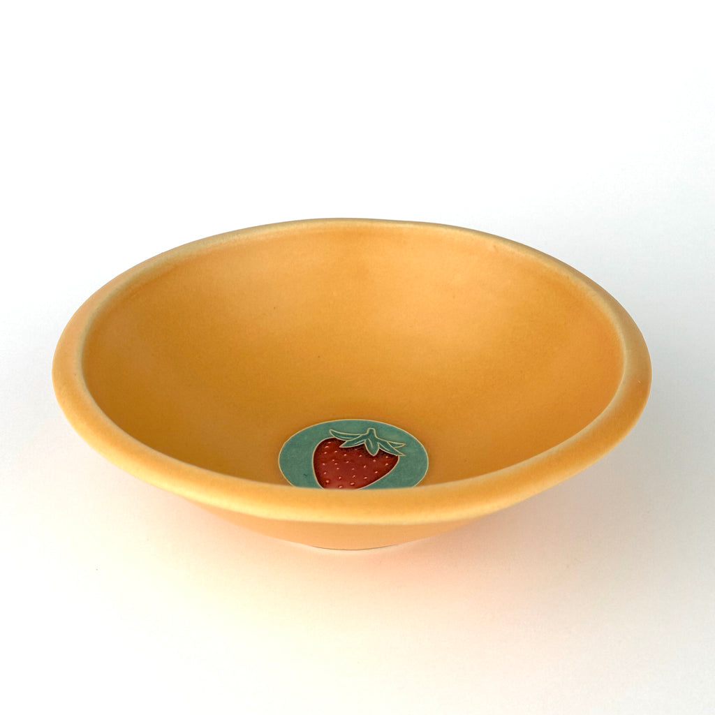 Fruit Bowl With Strawberries, Yellow