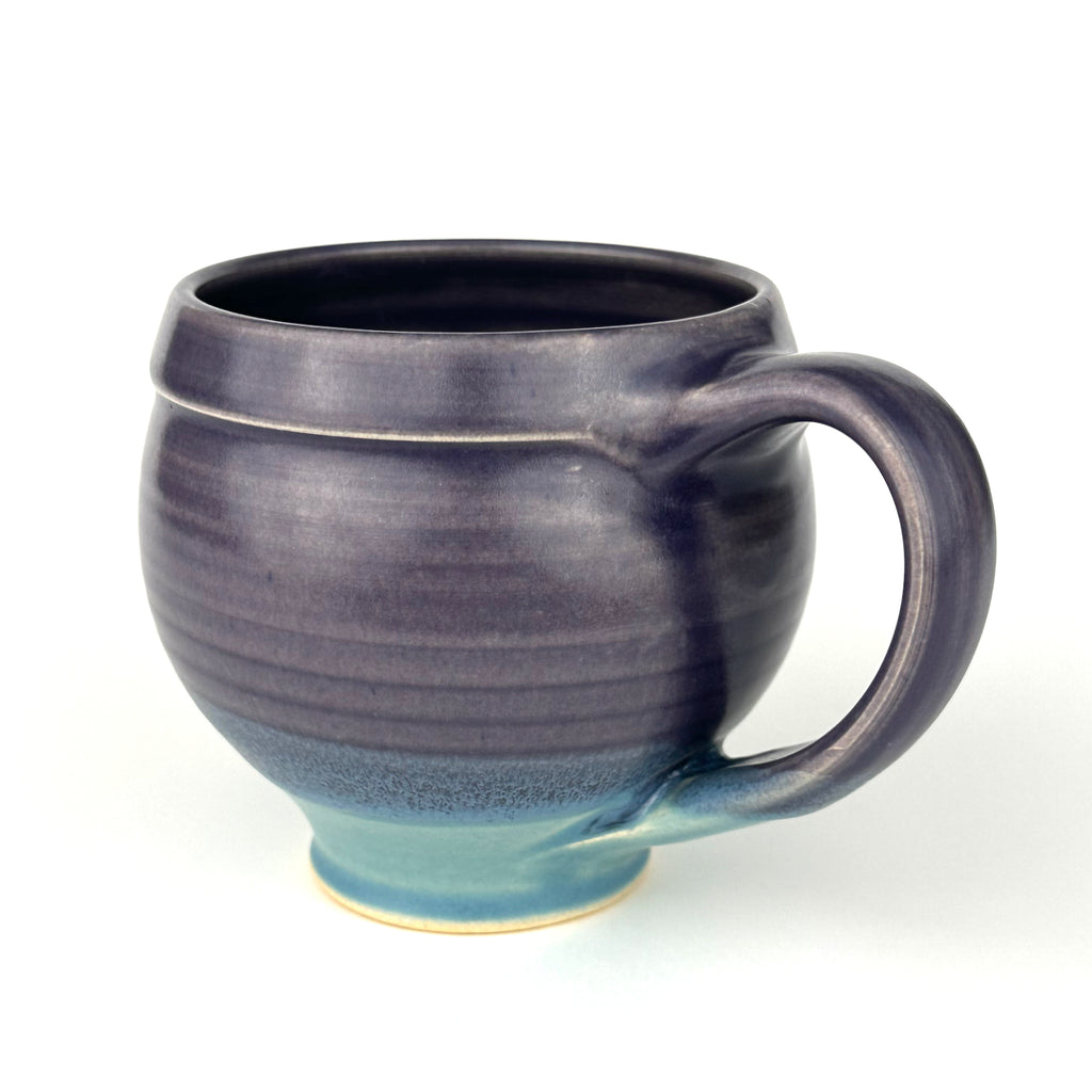 Round Mug, Purple/Light Blue