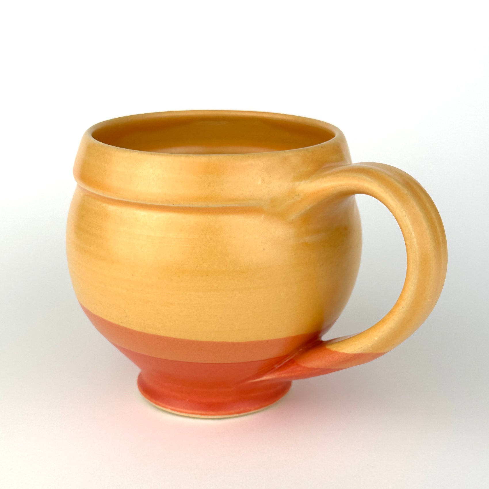 Round Mug, Yellow/Orange