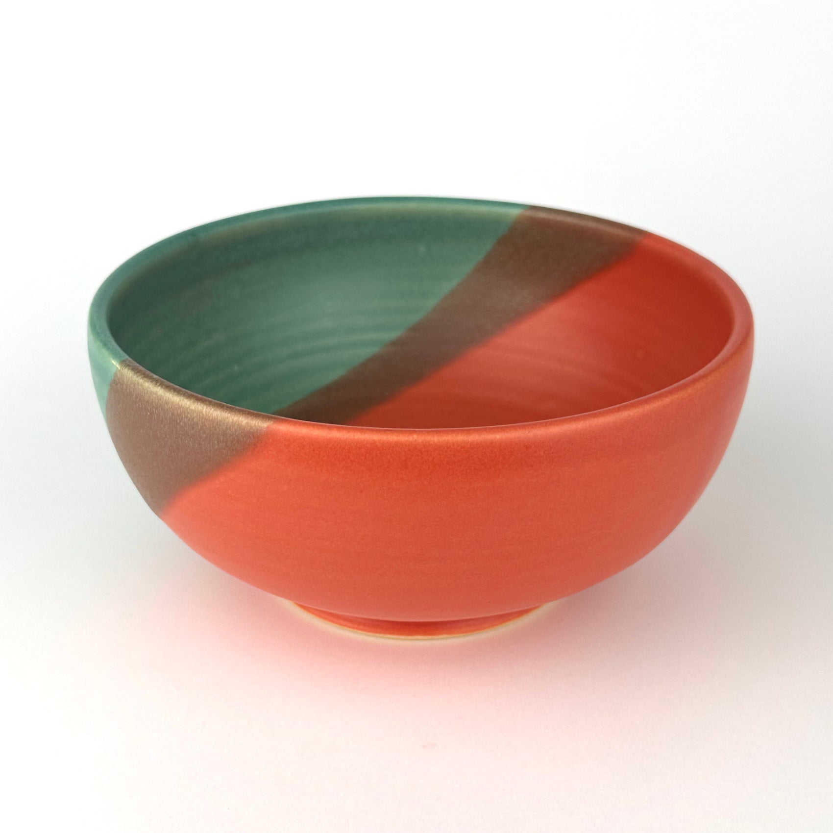 Pasta/Salad Bowl, Green/Orange