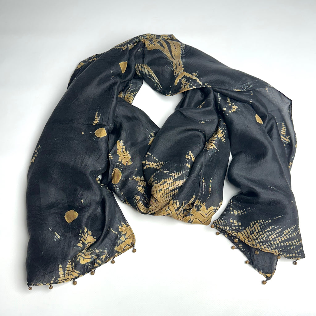 Silk Snakeskin Scarf