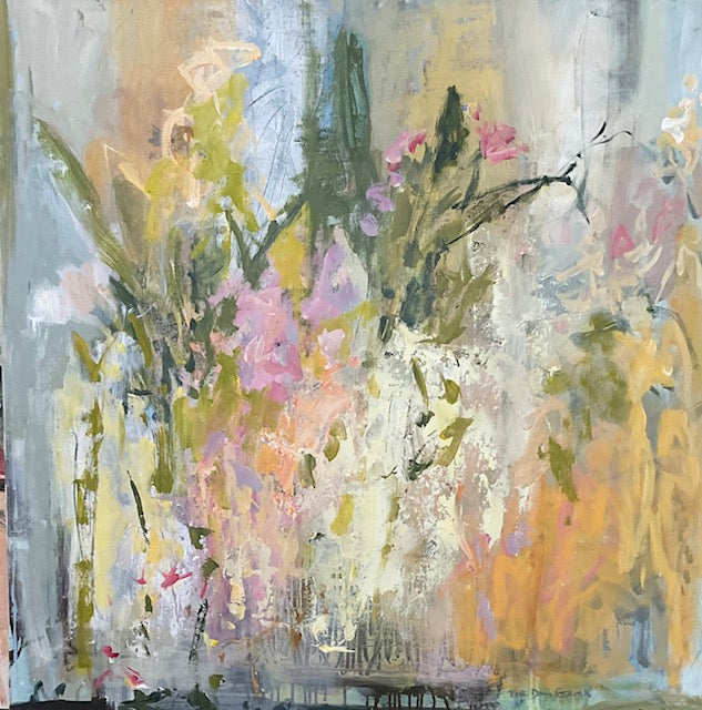 Hopeful Flowers, Acrylic