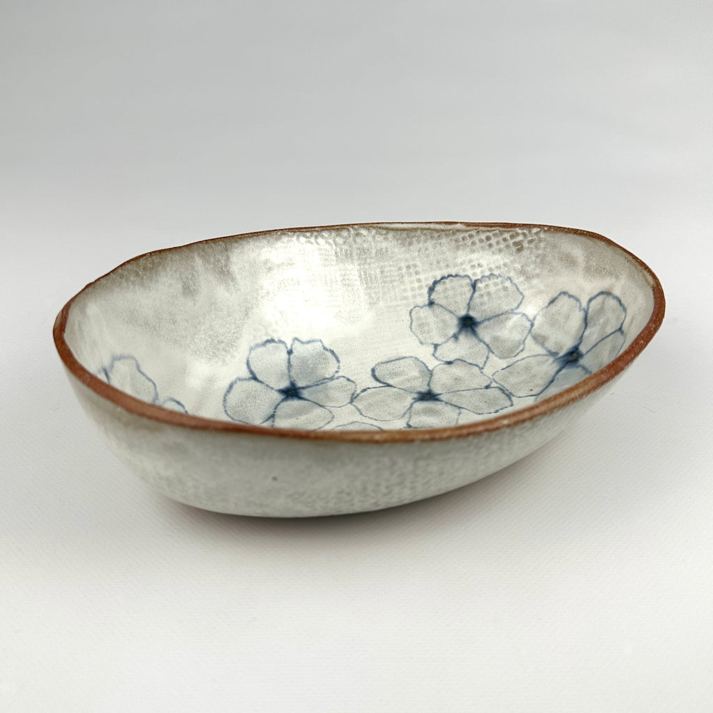 Oval Serving Dish, Large Flowers