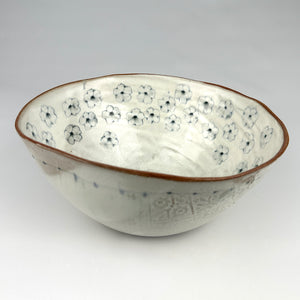 Extra Large Bowl, Scattered Flowers
