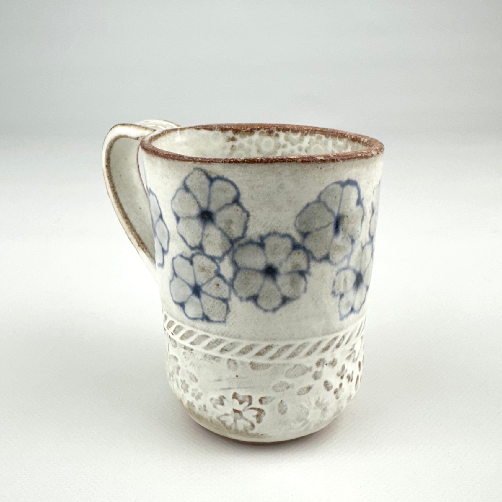 Mug With 12 Flowers On Top