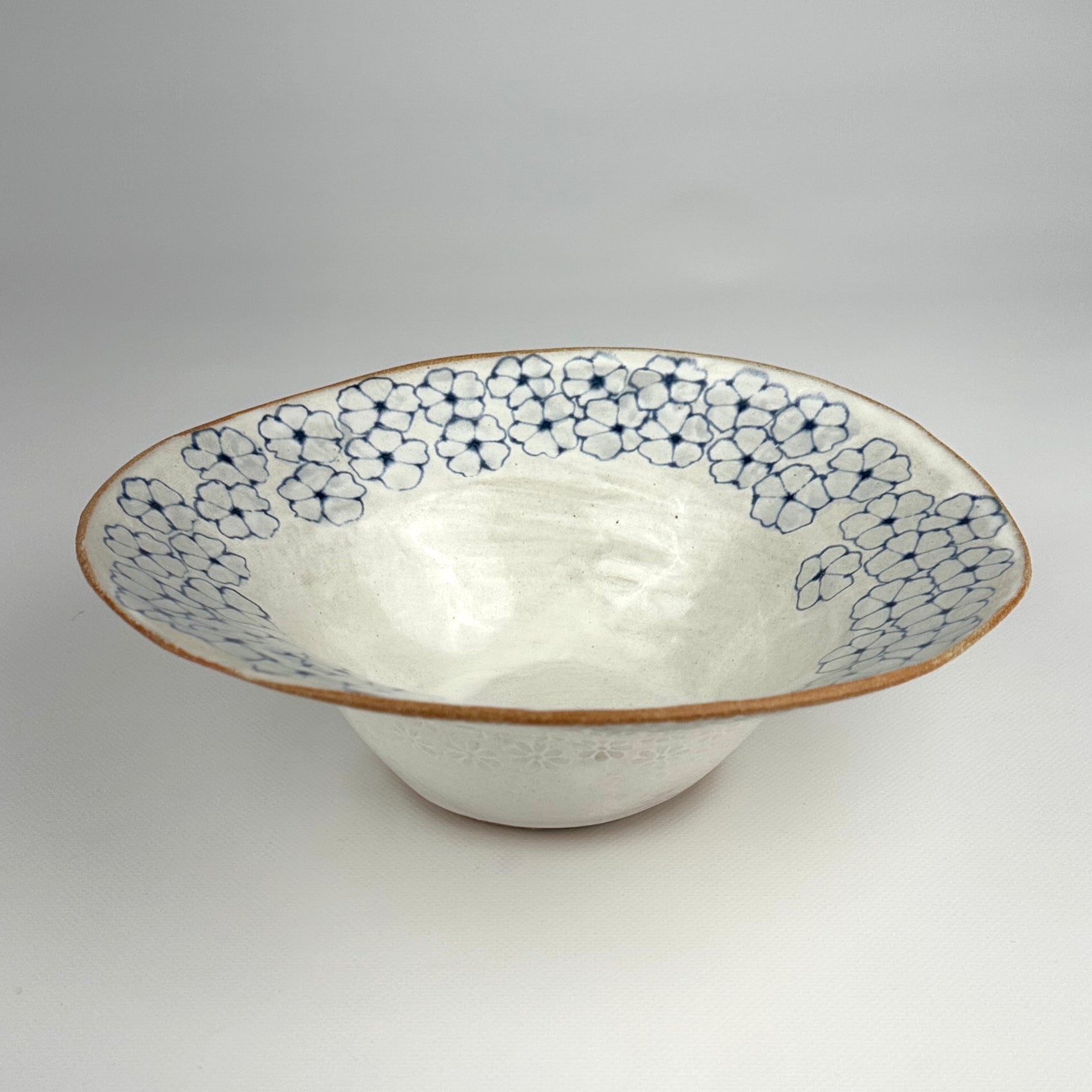 Flared Rim Bowl, Flowers