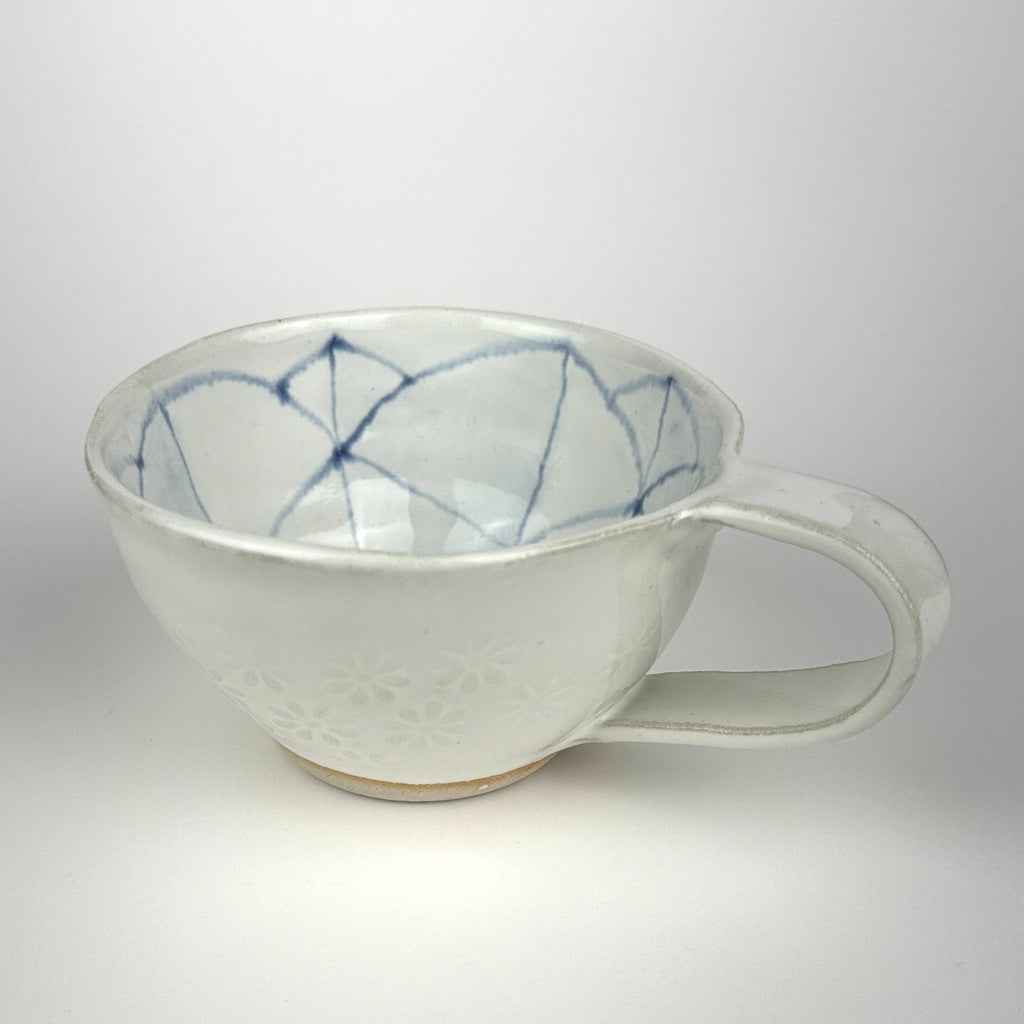 Cappuccino Cup With Small Flower