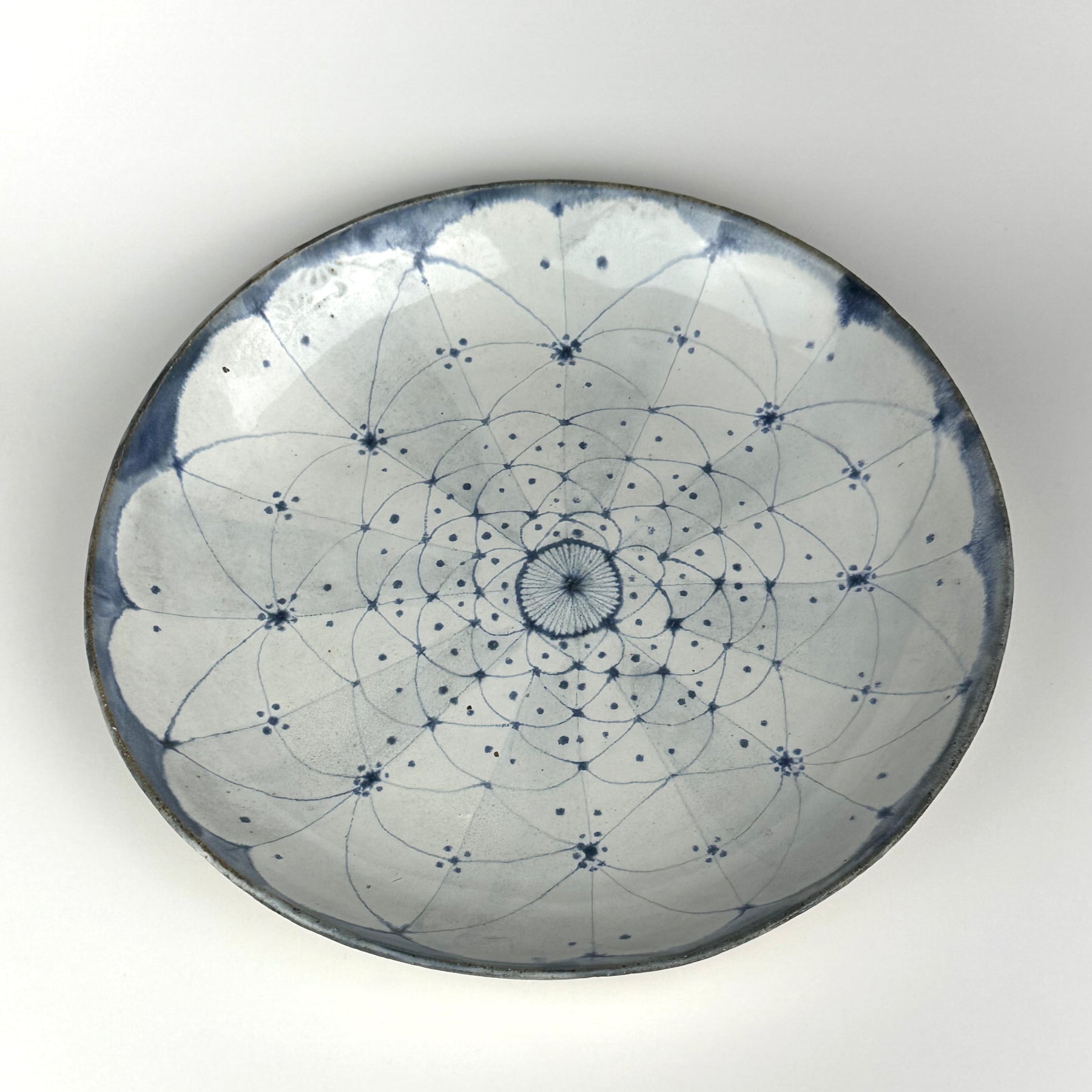 12" Round Platter Cosmic Pattern