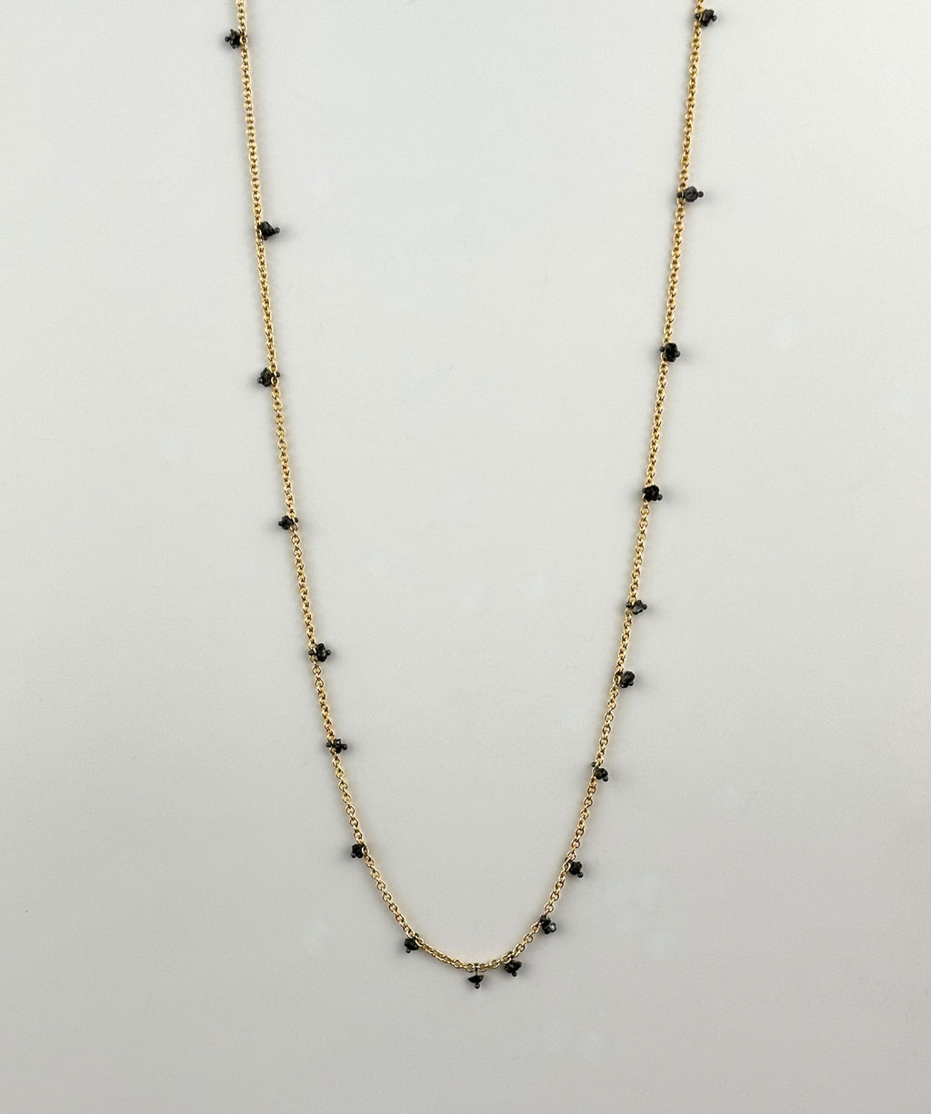 Mixed Metal Necklace With Diamonds