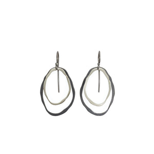 Sm 2 Layer Thin RC 2-TONE Earrings