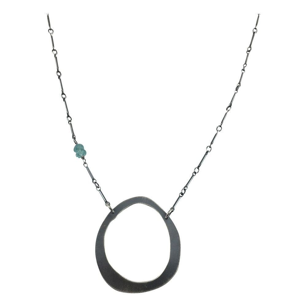Thin RC Necklace With Apatite