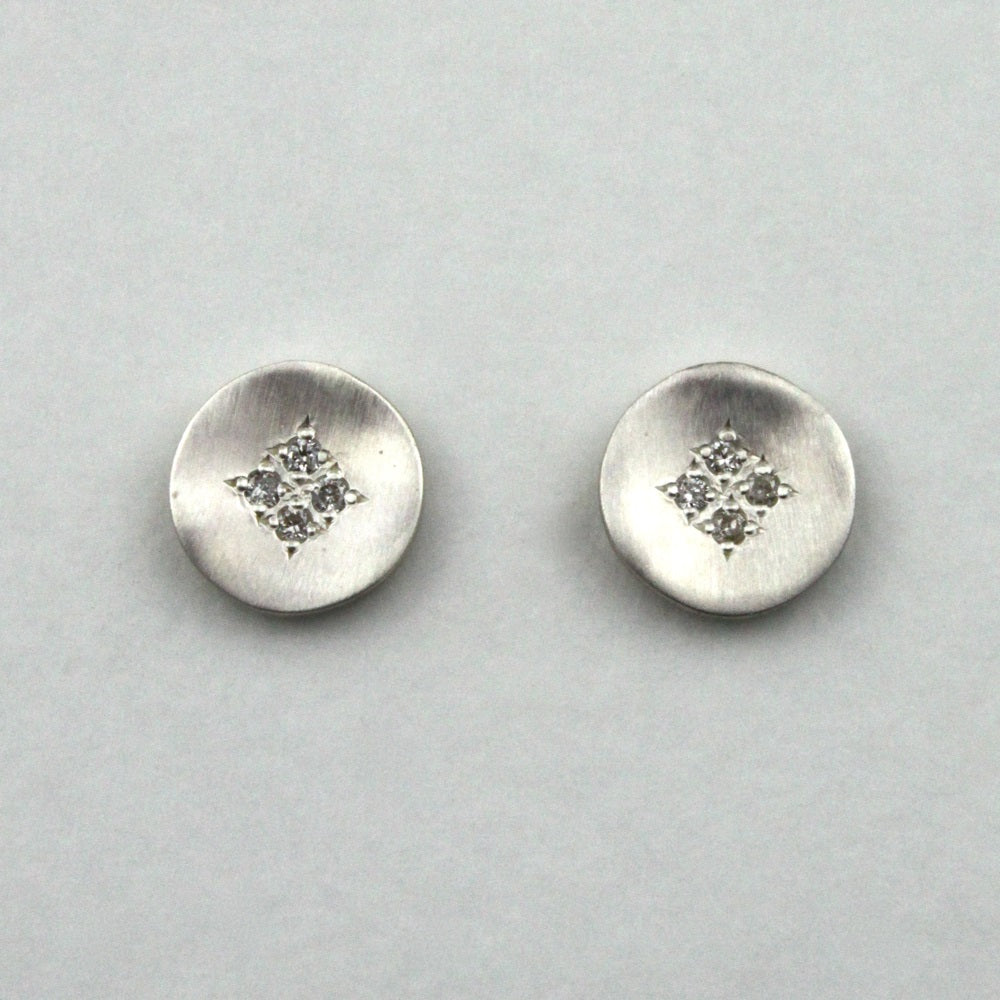 Four Star Wave Stud Earrings