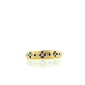 Gold Ring With Sapphires