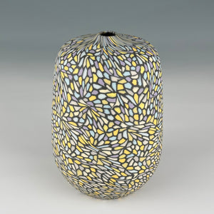 #095 Yellow, Purple and Blue Vessel