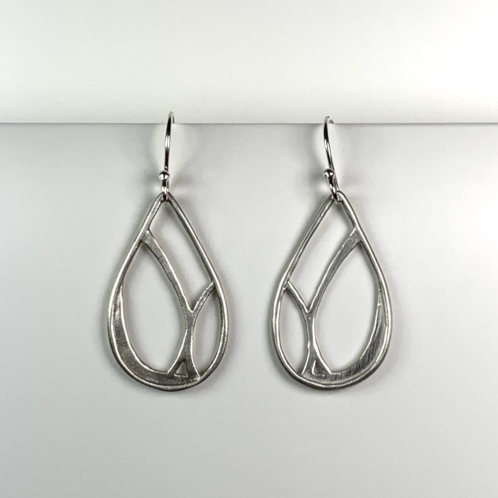 Petite Teardrop Earrings With Tree