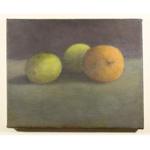 Two Limes and Orange, Oil On Canvas