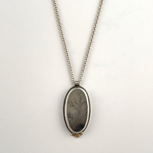 Oval Dendritic Agate Necklace