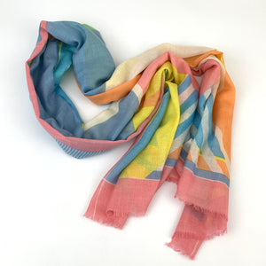 Athens Abstract Print Scarf-multi
