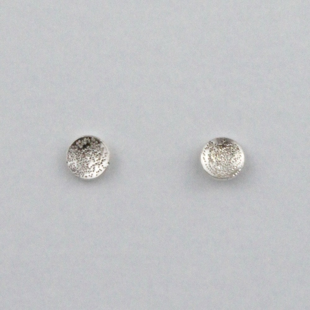 Silver Medium Diamond Dusted Studs