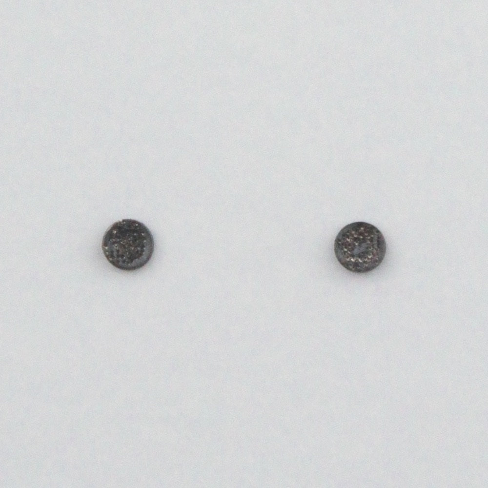 Oxidized Mini Diamond Dusted Studs