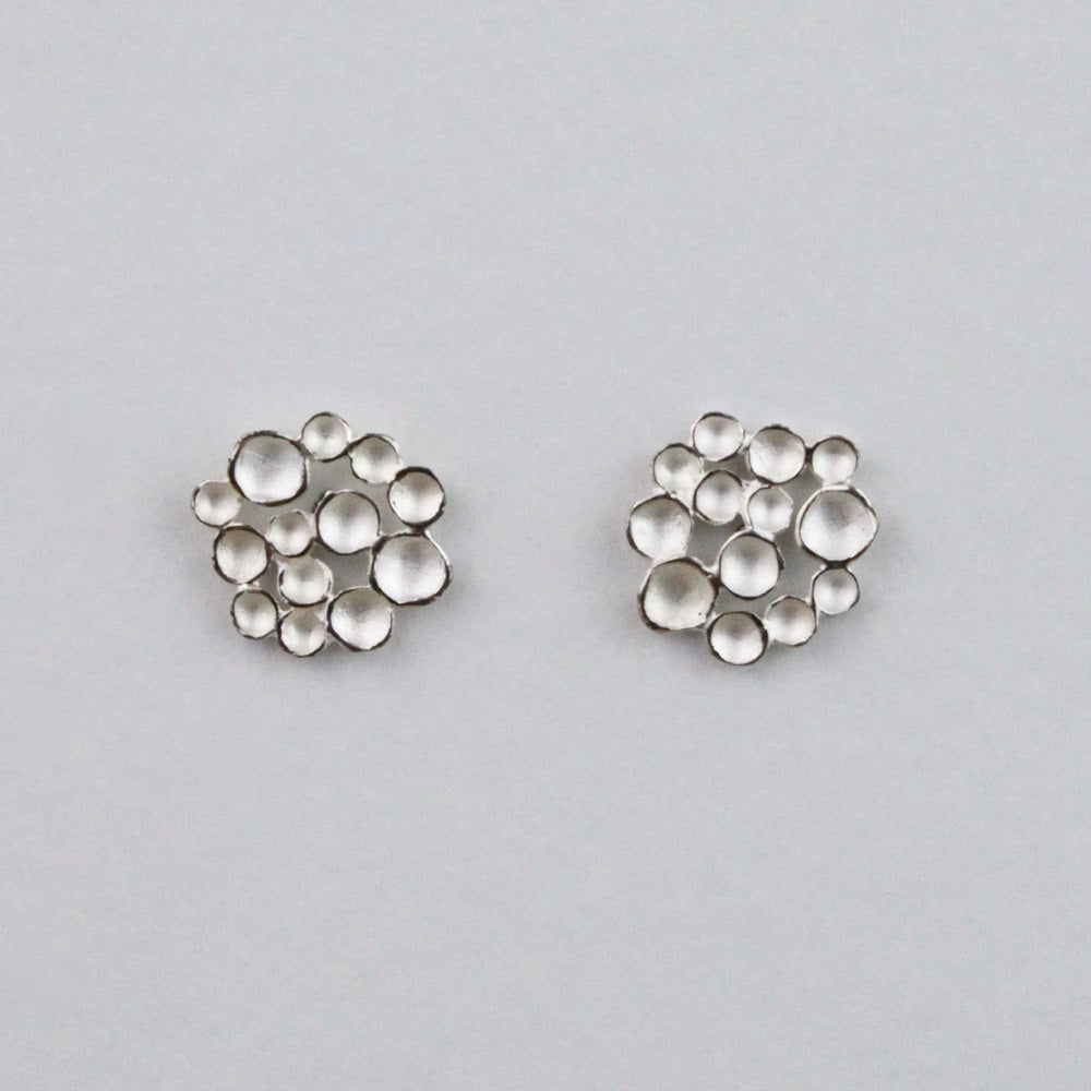 Silver Champagne Post Earring