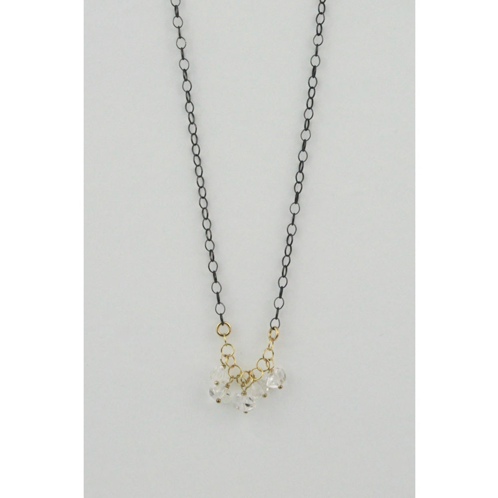 Herkimer Diamond Cluster Necklace