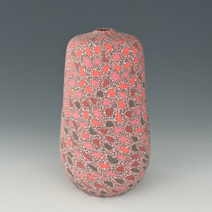 #221 Gray and Pink Vessel