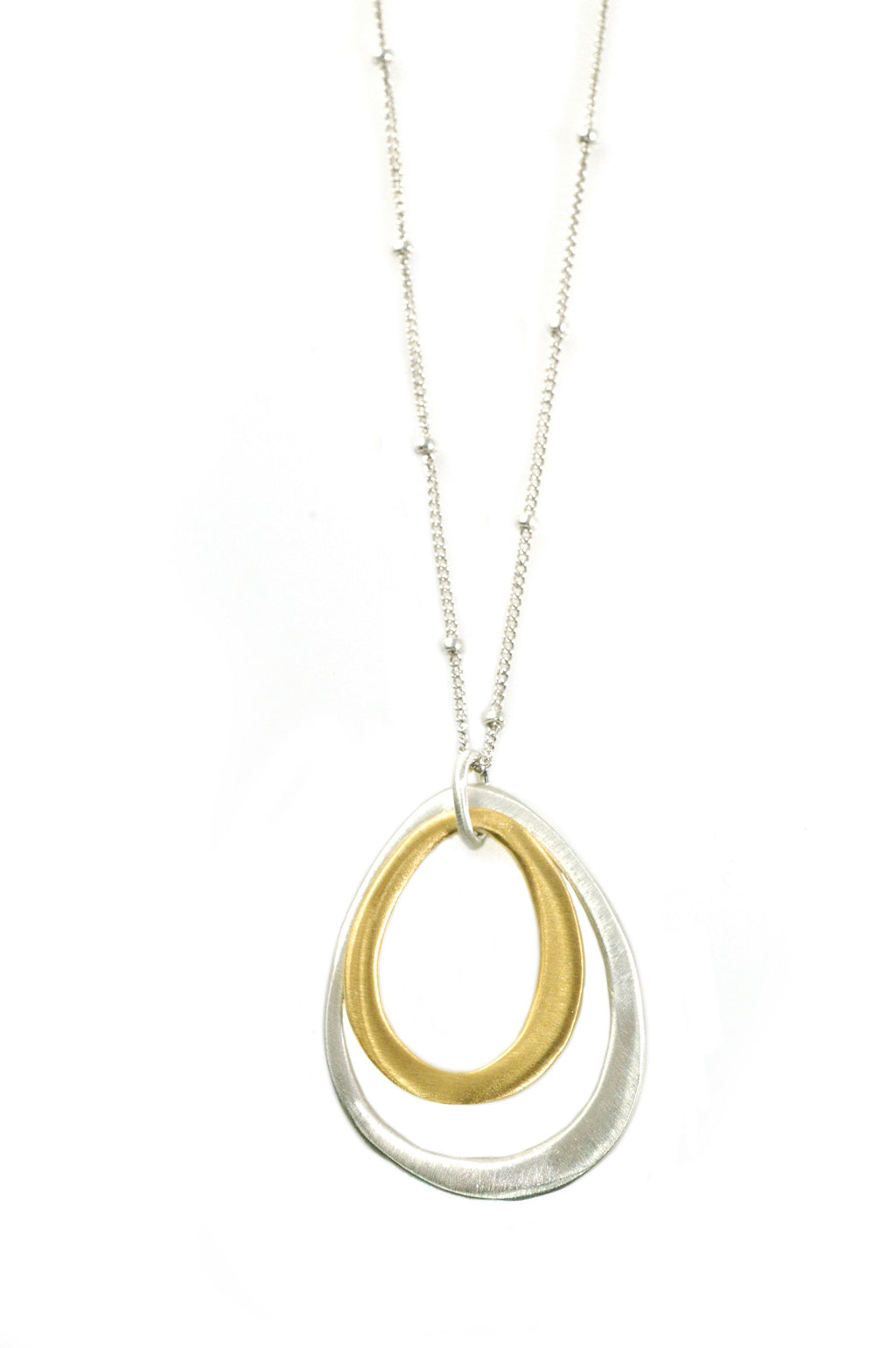 Silver and Vermeil Oval Pendants